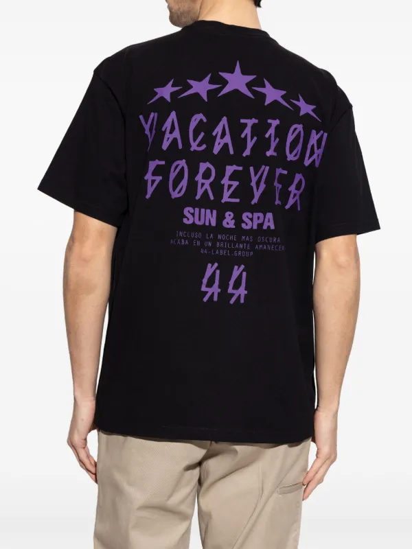 44 LABEL GROUP プリント Tシャツ | ブラック | FARFETCH JP