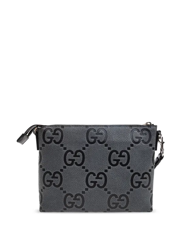 ショルダーバッグ Gucci Medium Jumbo Gg Messenger Bag Gucci Medium Jumbo GG Messenger Bag | Grey | FARFETCH JO