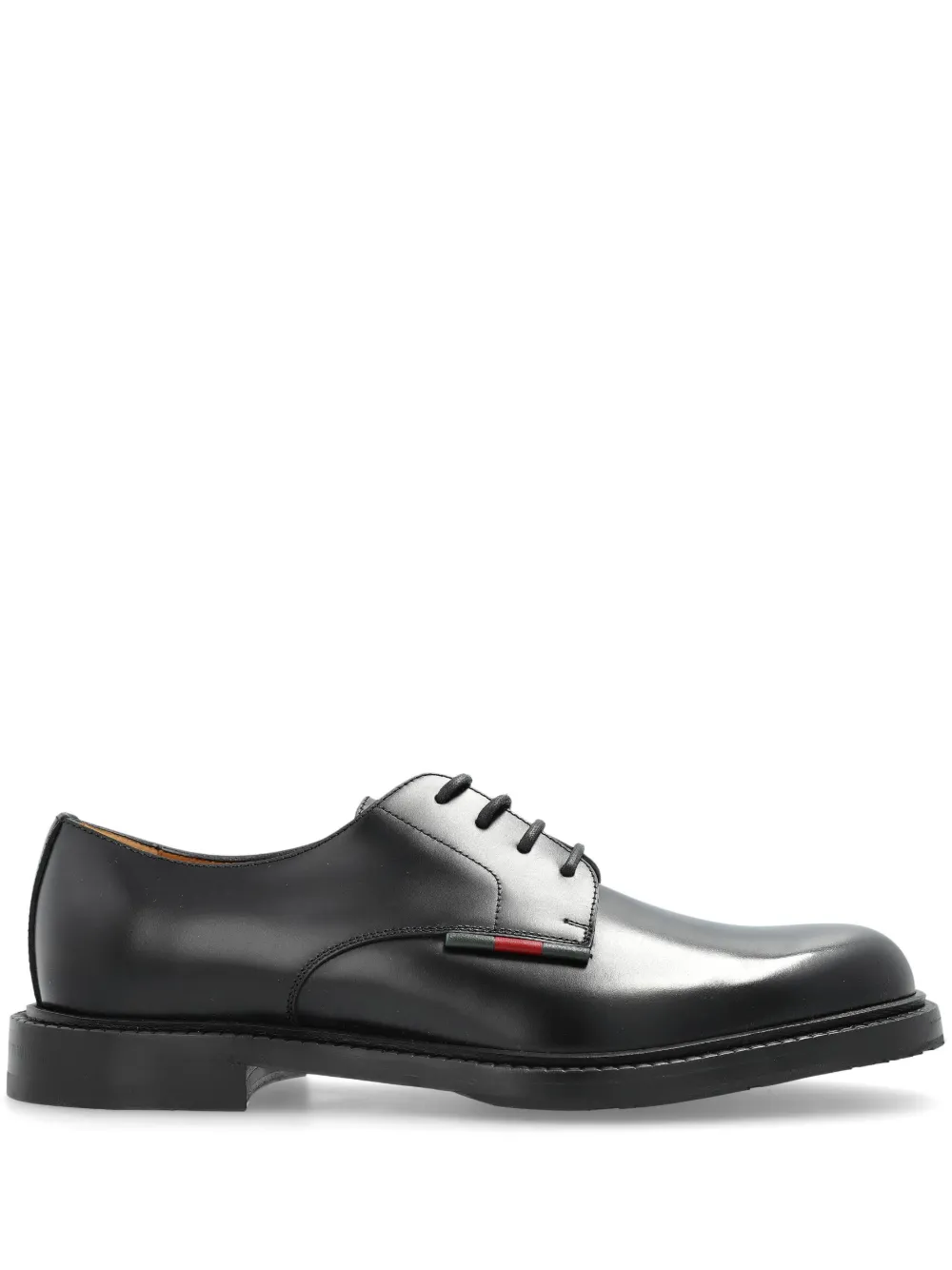 Gucci Web-detail derby shoes | Black | Image 1