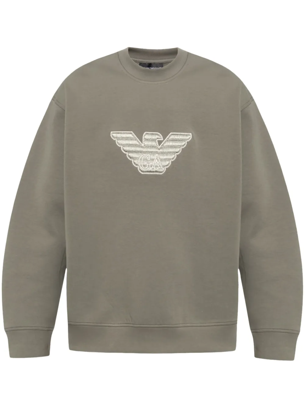 Emporio Armani Sweater met geborduurd logo Groen