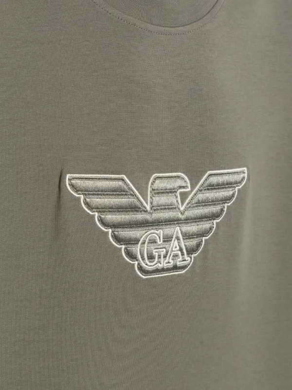 【VIP価格】EMPORIO ARMANI ロゴ入りコットンスウェットシャツ Emporio Armani ロゴ スウェットシャツ | ブラック | FARFETCH JP