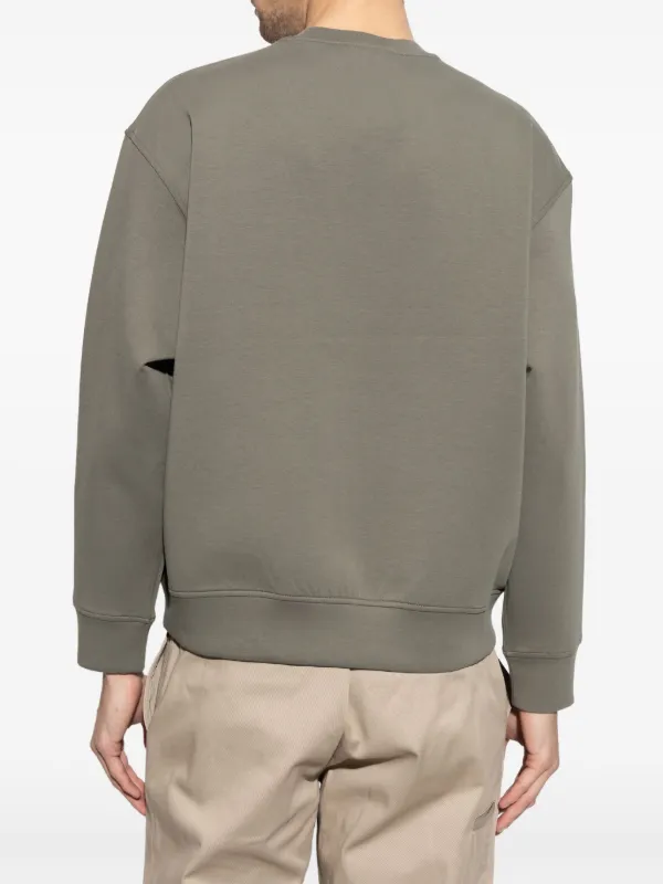 送料・関税込【EMPORIO ARMANI】ロゴ スウェットシャツ Emporio Armani ロゴ スウェットシャツ | グリーン | FARFETCH JP