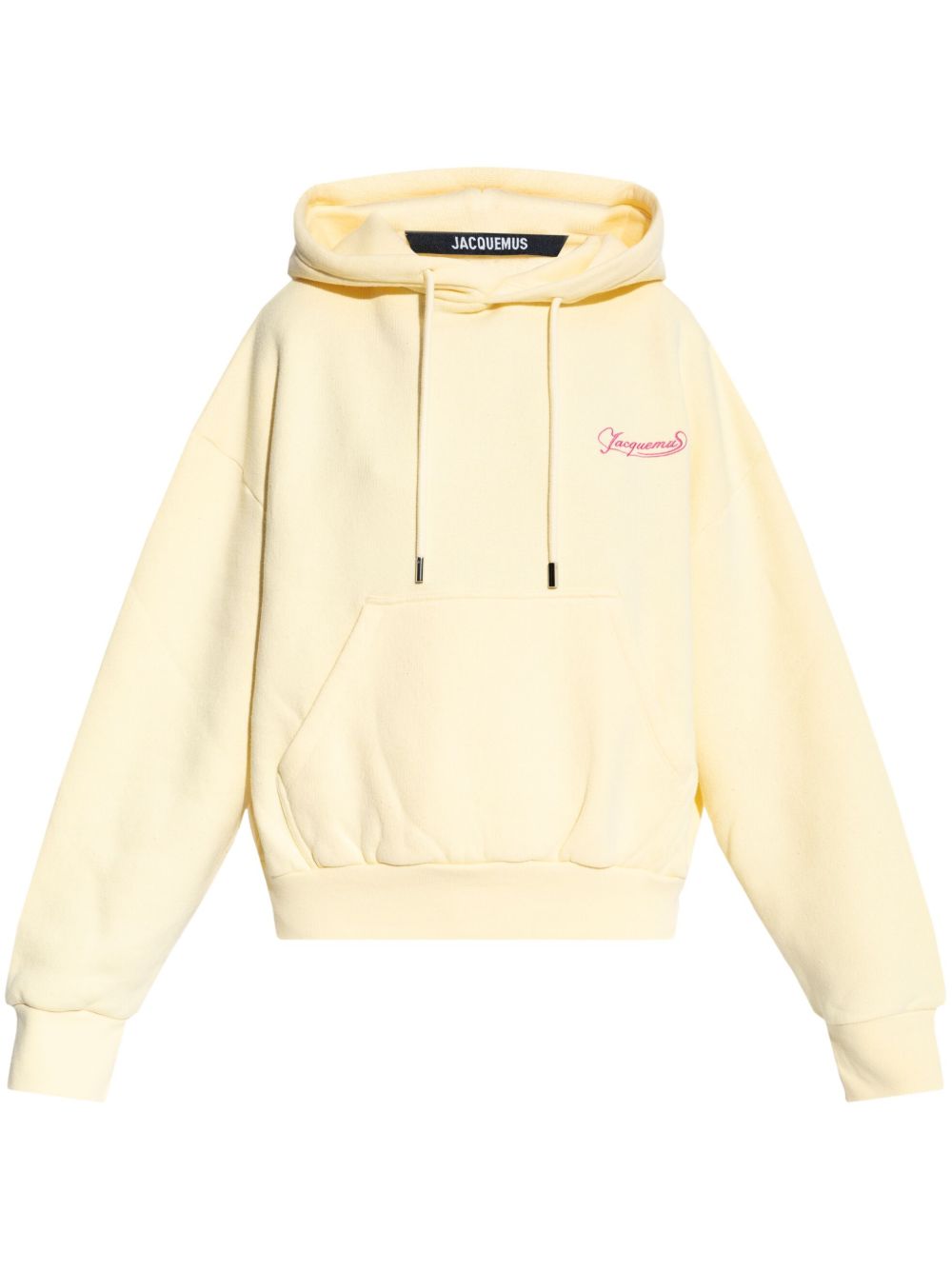 Jacquemus Hoodie met geborduurd logo Geel