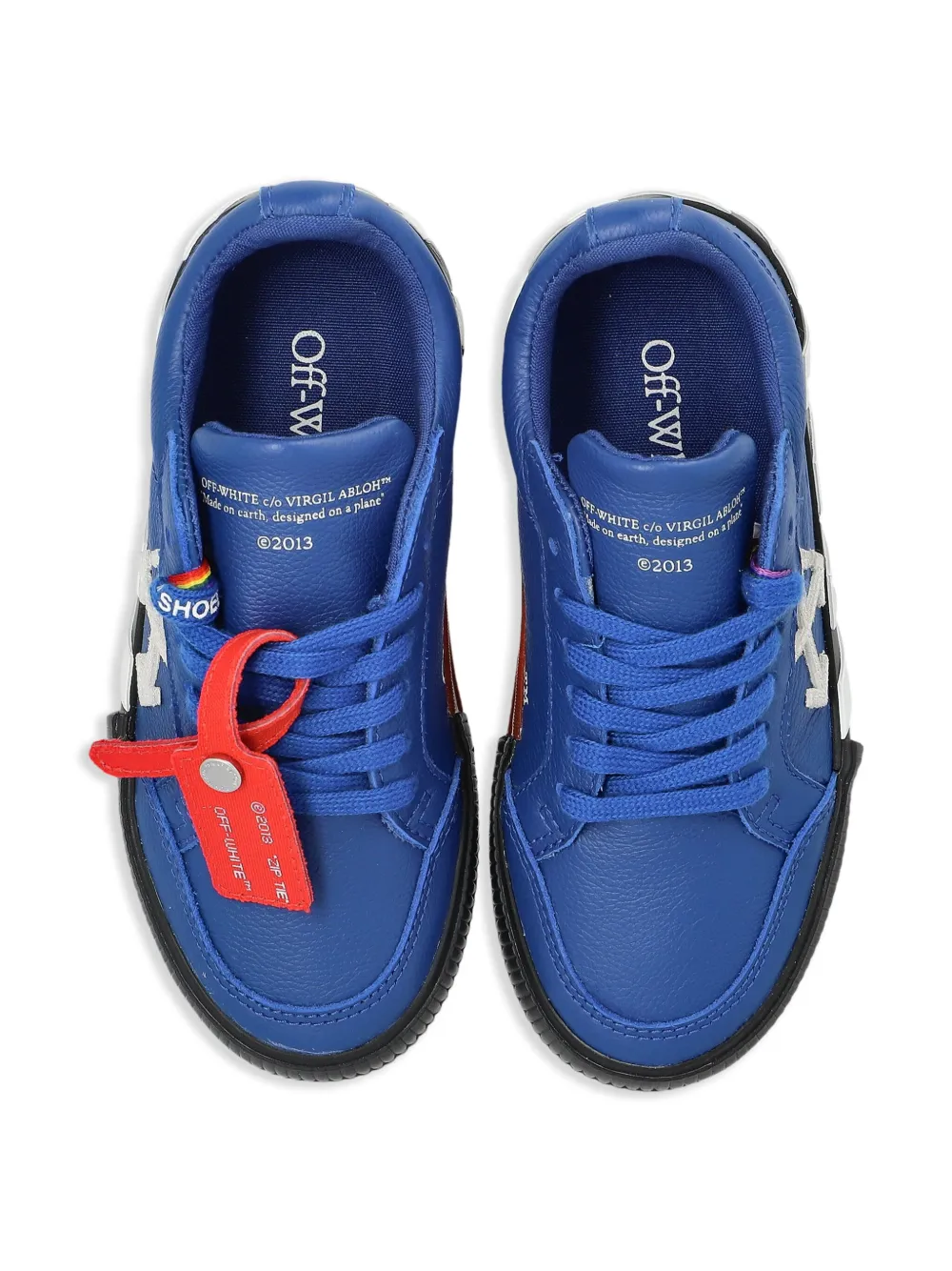 Off-White Kids Vulc 'Blue White' sneakers Blauw