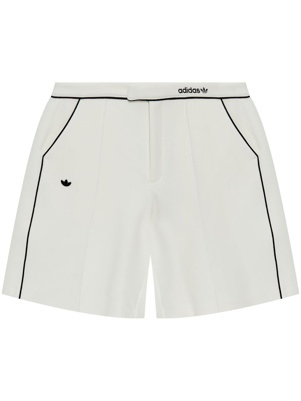 adidas contrasting-trim shorts - White