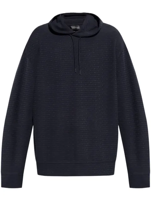 Emporio Armani logo-print hoodie 