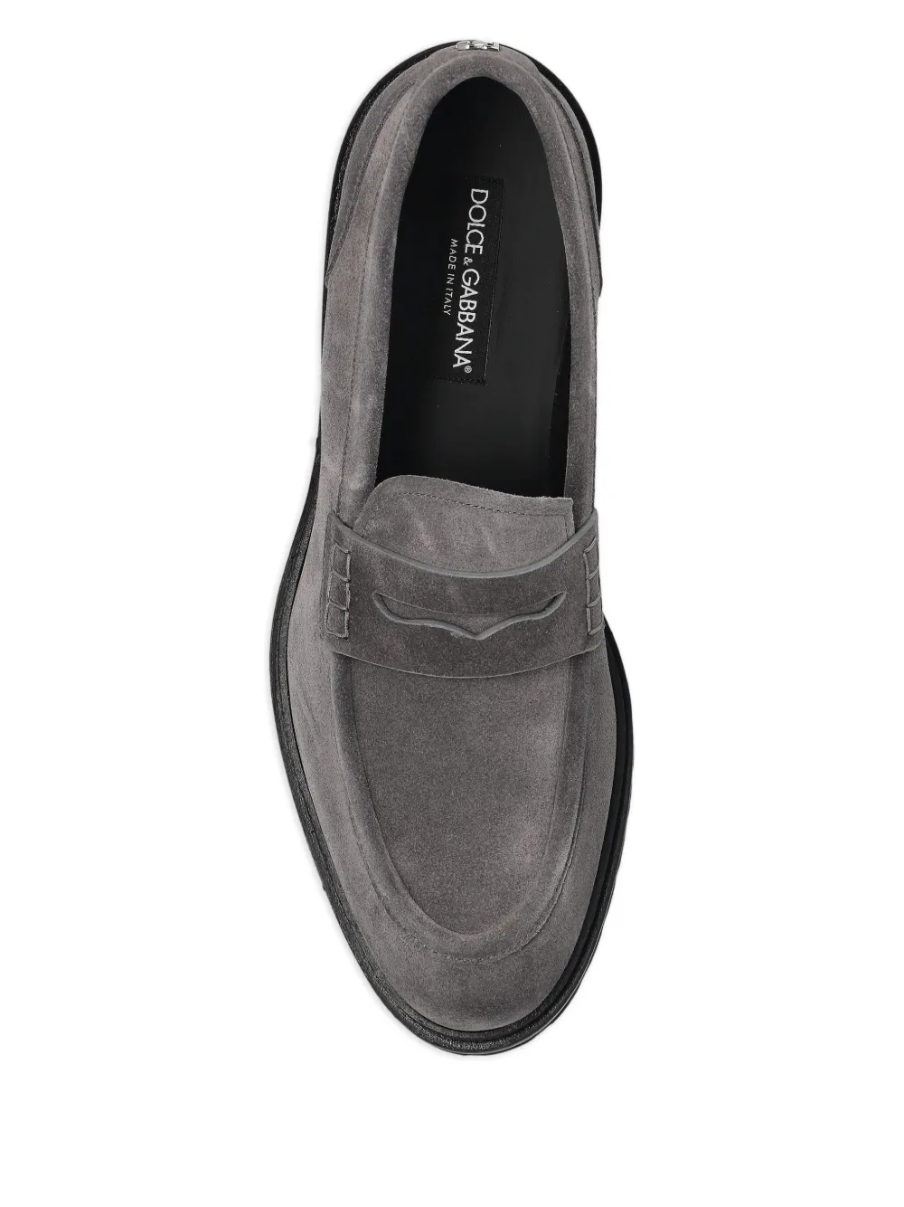 Dolce & Gabbana logo-plaque loafers Grey