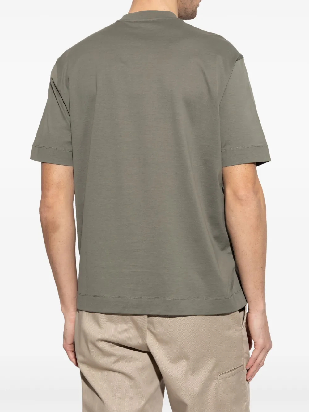 Emporio Armani T-shirt met logoprint Groen