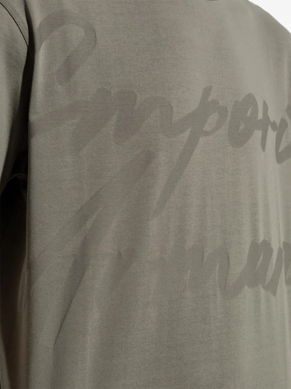 Emporio Armani T-shirt met logoprint Groen