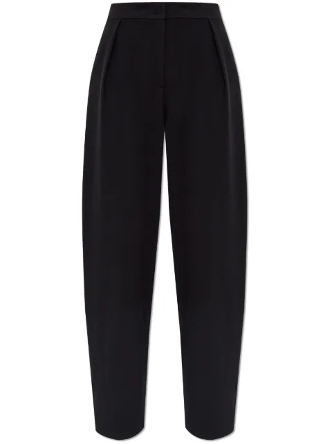 Emporio Armani dart-embellished jacquard trousers