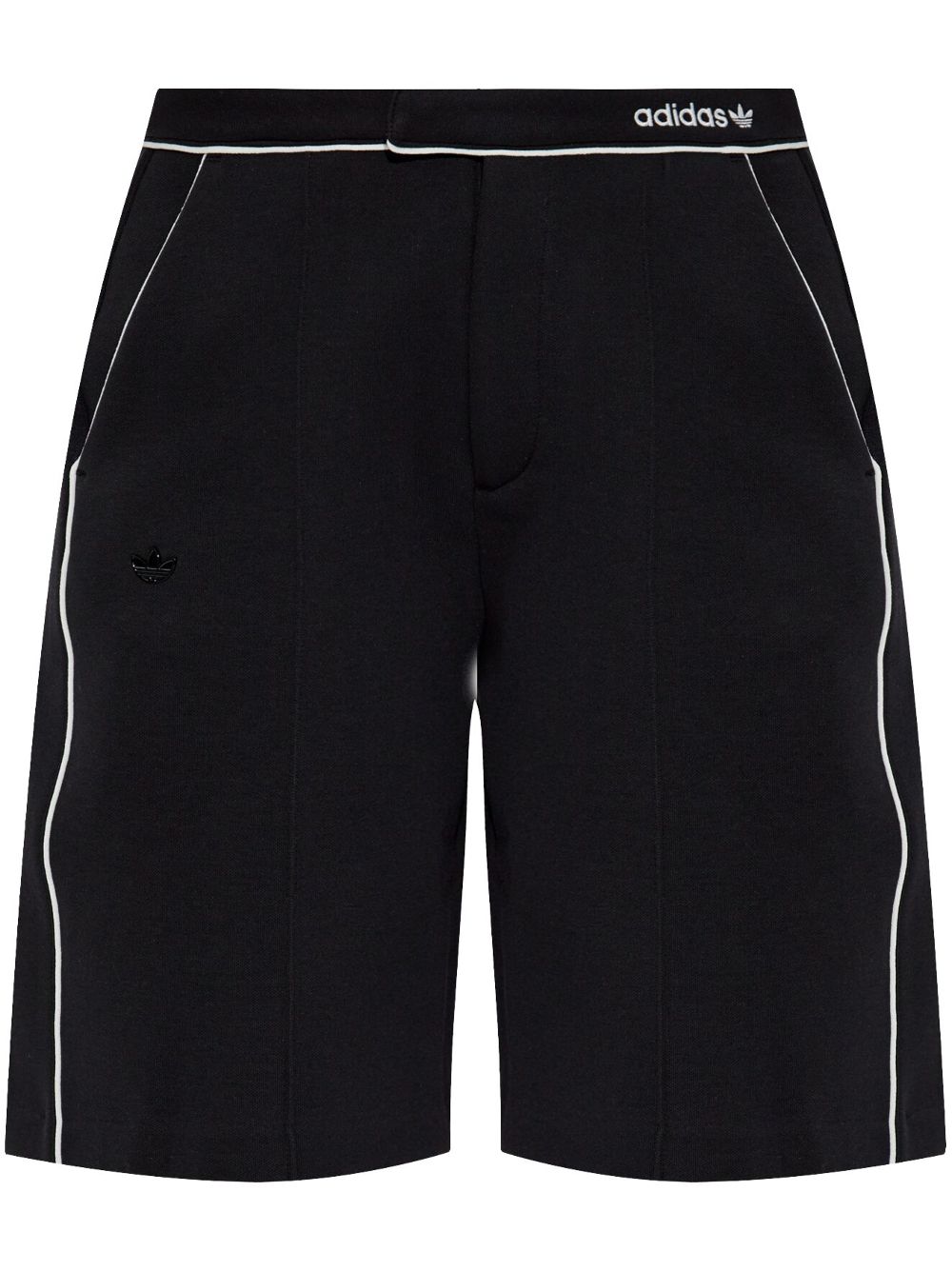 adidas contrasting-trim shorts - Black