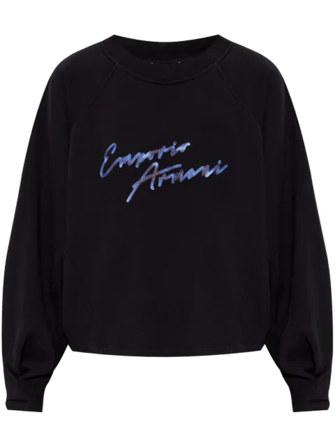 Emporio Armani sudadera con logo bordado