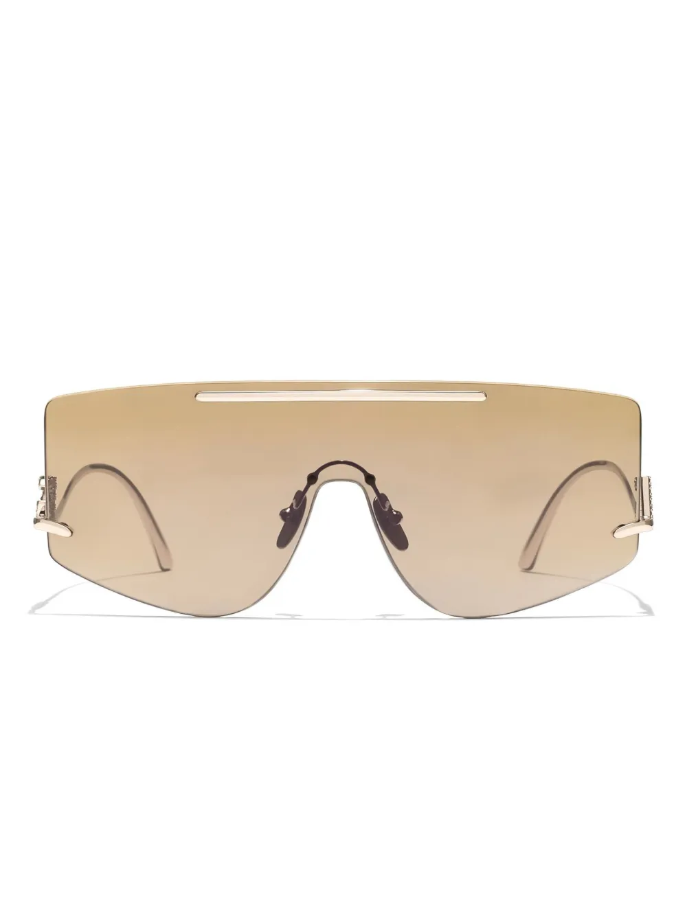 Dolce & Gabbana Eyewear Zonnebril met schild montuur Roze