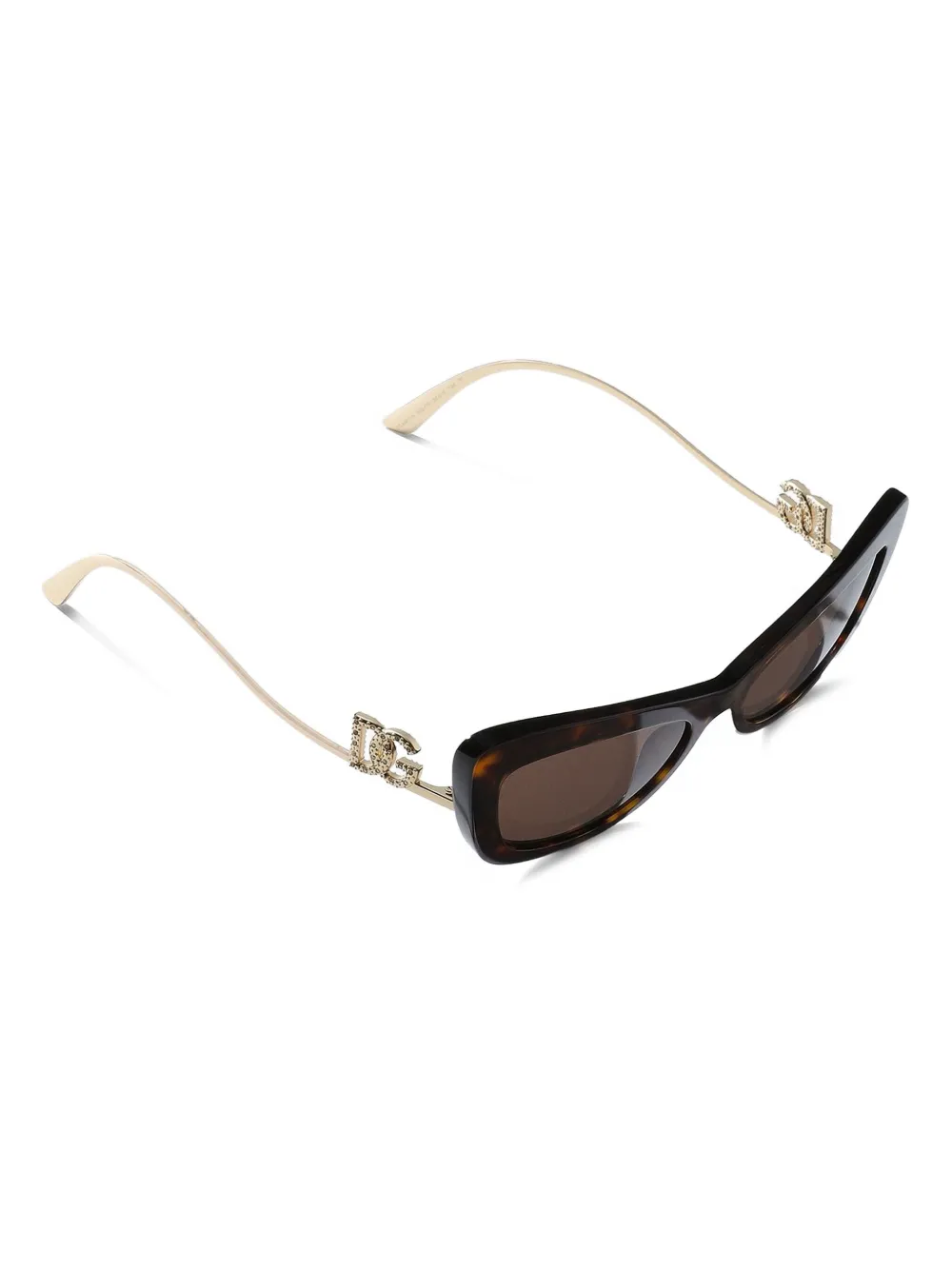 Dolce & Gabbana Eyewear Zonnebril met cat-eye montuur - Bruin