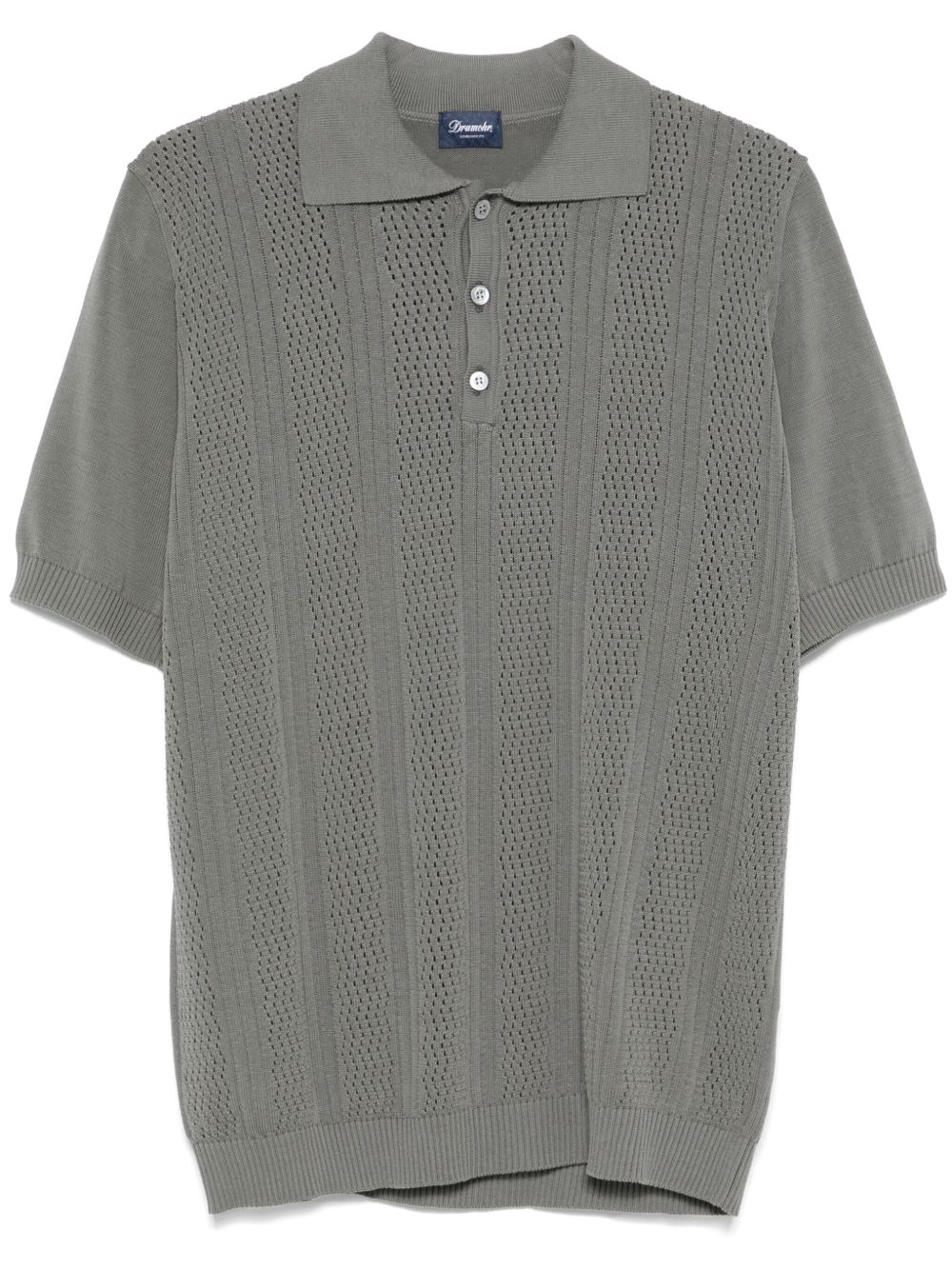 Drumohr Poloshirt met print Grijs