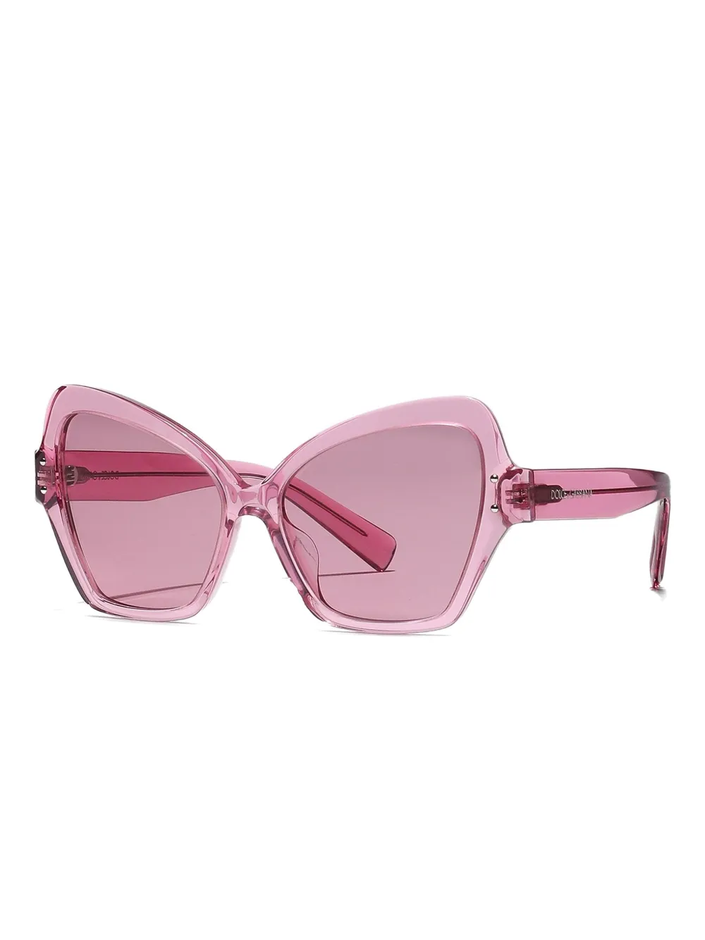 Dolce & Gabbana Eyewear geometric-frame sunglasses - Rosa