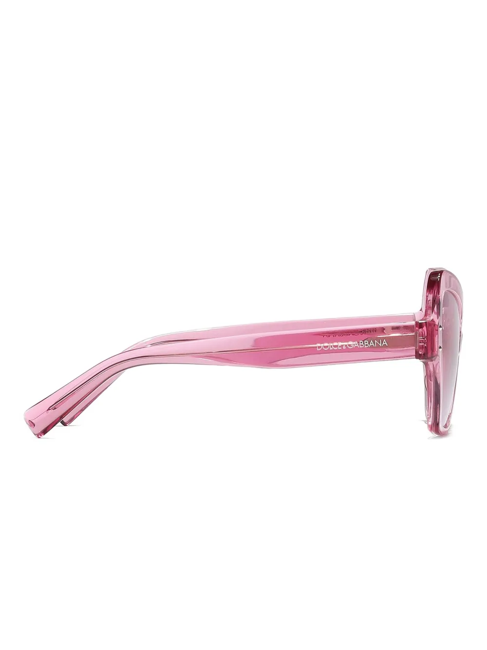 Dolce & Gabbana Eyewear Zonnebril met geometrisch montuur Roze