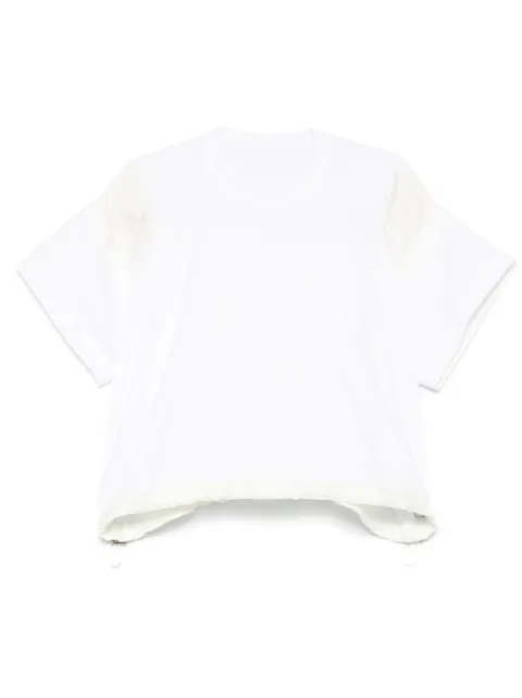sacai playera con paneles