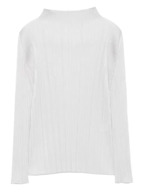 Pleats Please Issey Miyake pleated mock-neck top