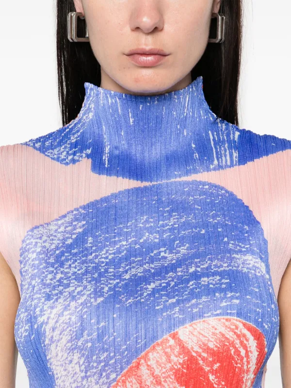 Tシャツ・カットソー ISSEY MIYAKE PLEATS PLEASE : BACKLIGHT top Pleats Please Issey Miyake Backlight Top in Brown no.44 | WE