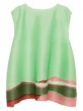 Pleats Please Issey Miyake Grainy printed tunic - Green