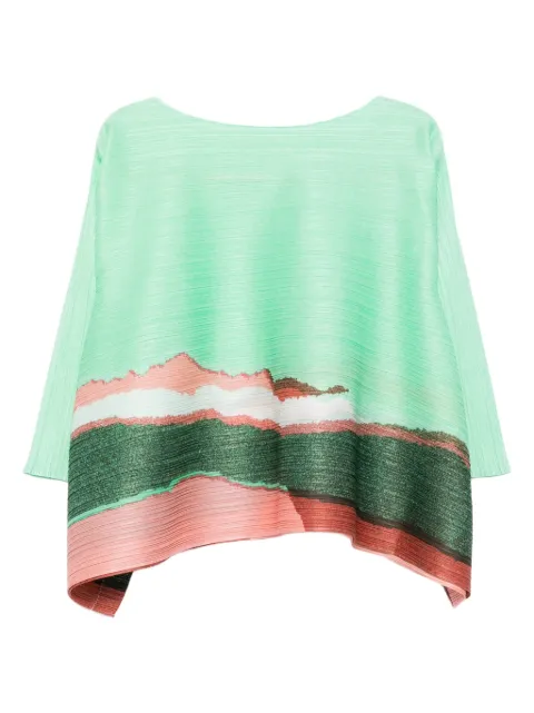 Pleats Please Issey Miyake Grainy Colors top