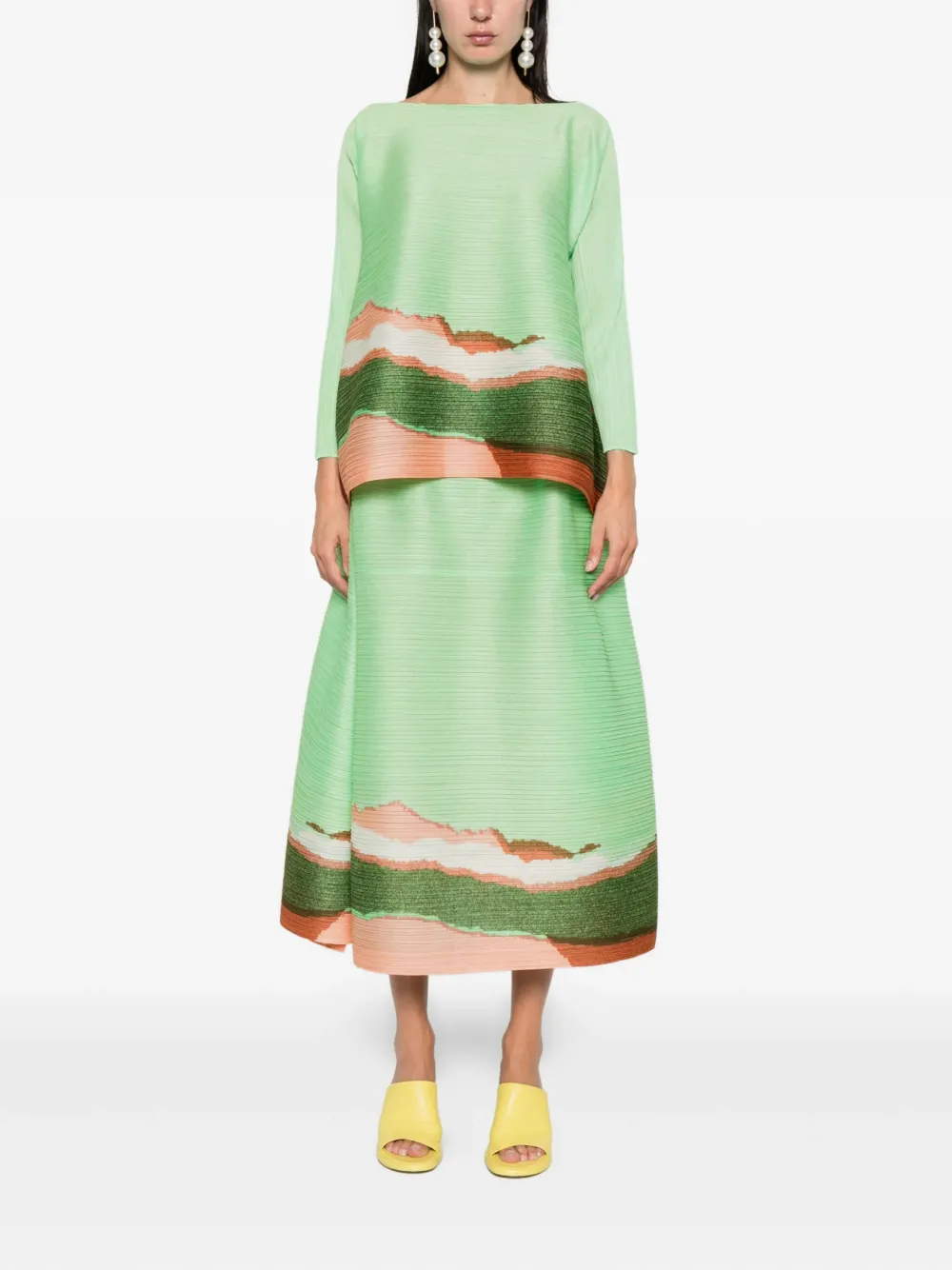 Pleats Please Issey Miyake Grainy Colors top | Blouses | Image 2