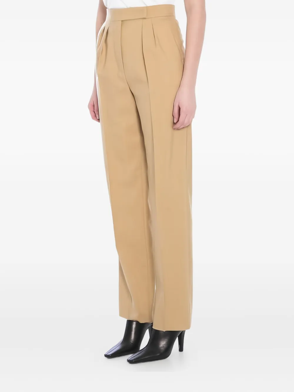 Max Mara Pleated-front Trousers In Neutral