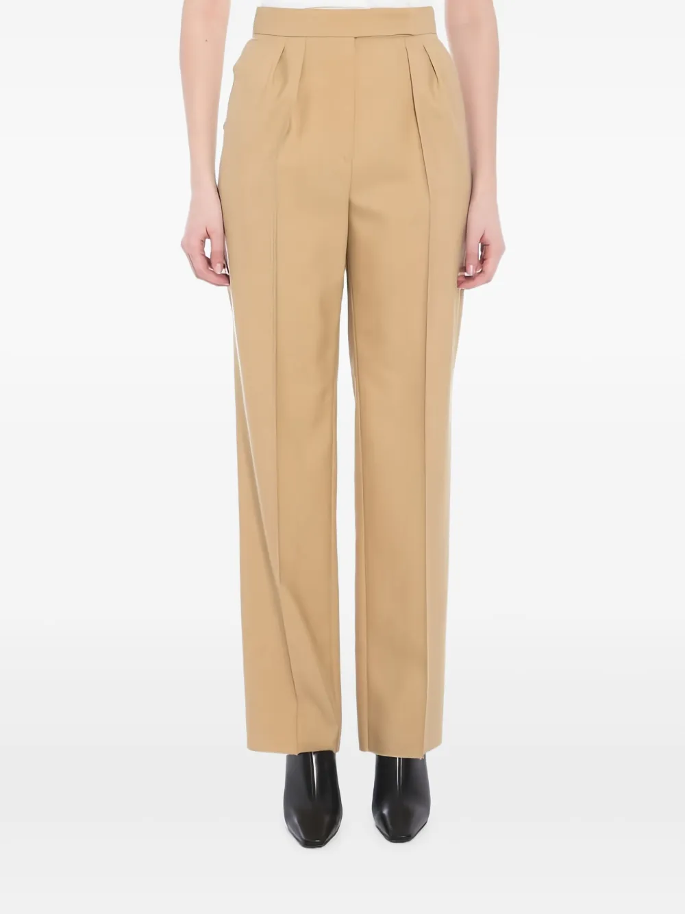 Max Mara pleated-front trousers | Neutrals | Image 1