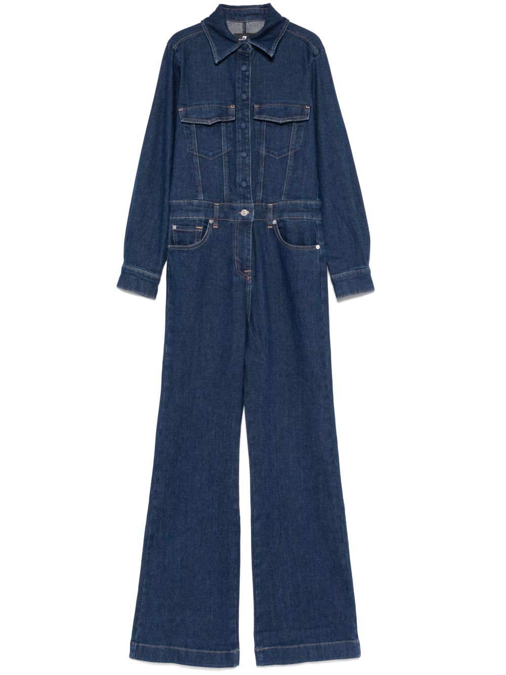 7 For All Mankind Luxe jumpsuit Blauw