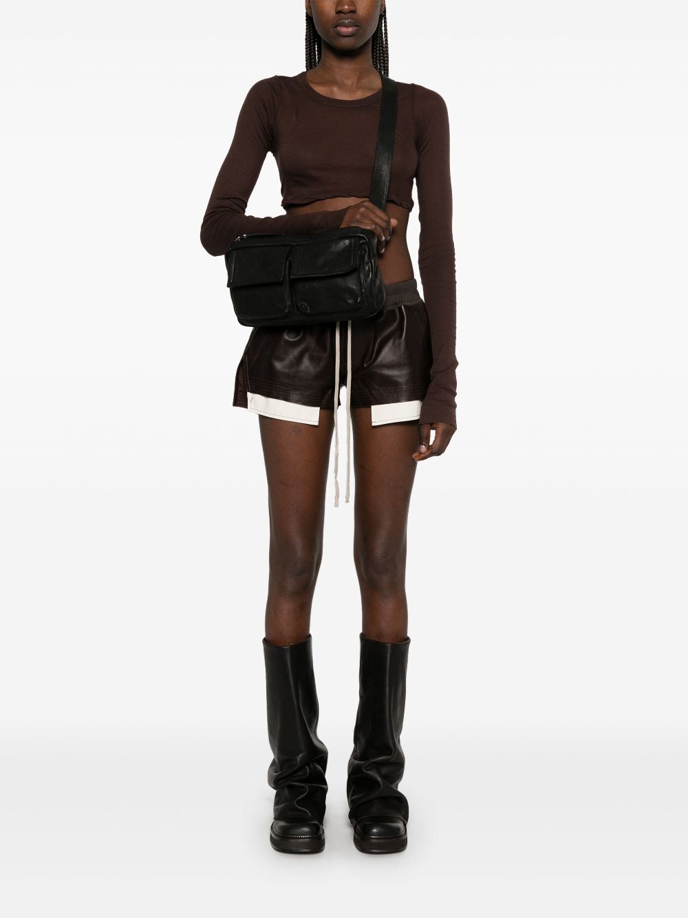 Ann Demeulemeester Lova crossbodytas - Zwart