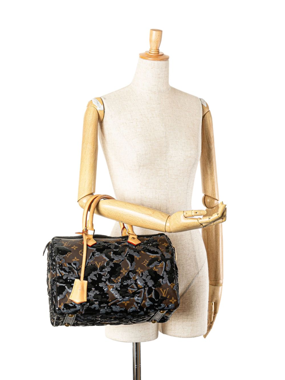 Louis Vuitton Pre-Owned 2010 Monogram Fleur De Jais Sequins Speedy 30 boston bag - Bruin