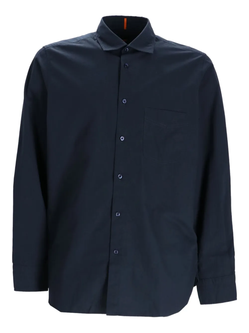 BOSS Katoenen overhemd Blauw