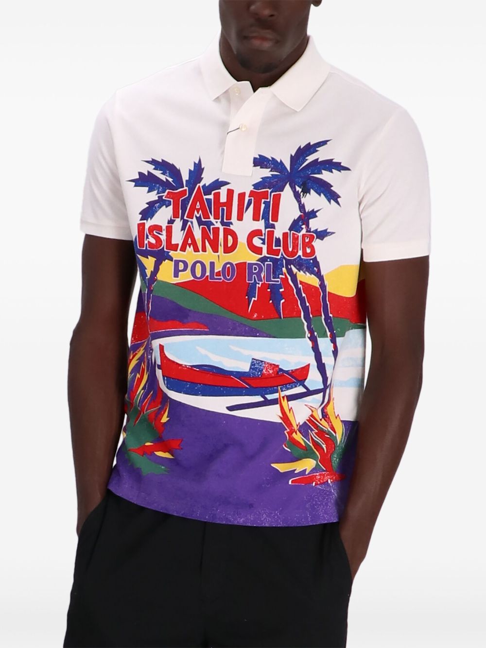 Polo Ralph Lauren Poloshirt met grafische print - Wit