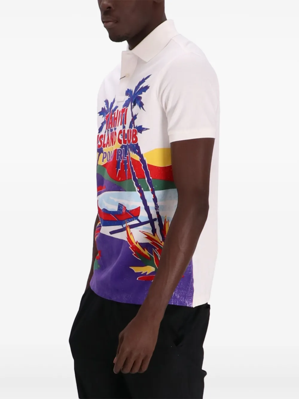 Polo Ralph Lauren Poloshirt met grafische print Wit