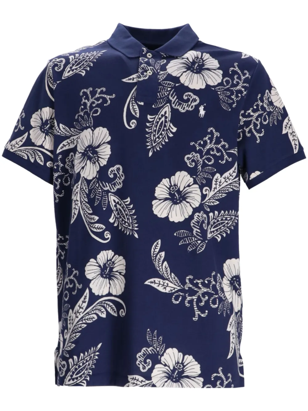 Polo Ralph Lauren Poloshirt met bloemenprint Blauw