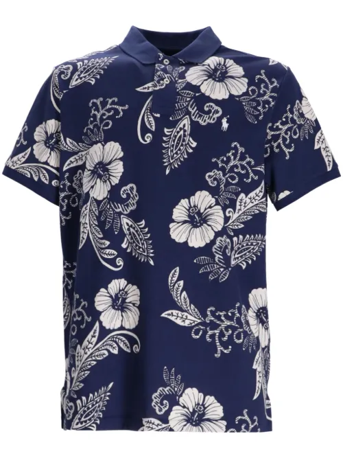 Polo à fleurs imprimées - Polo Ralph Lauren - Modalova