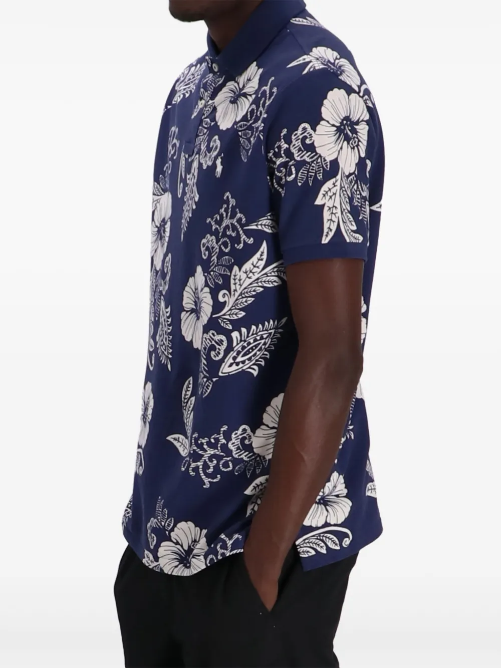 Polo Ralph Lauren Poloshirt met bloemenprint Blauw