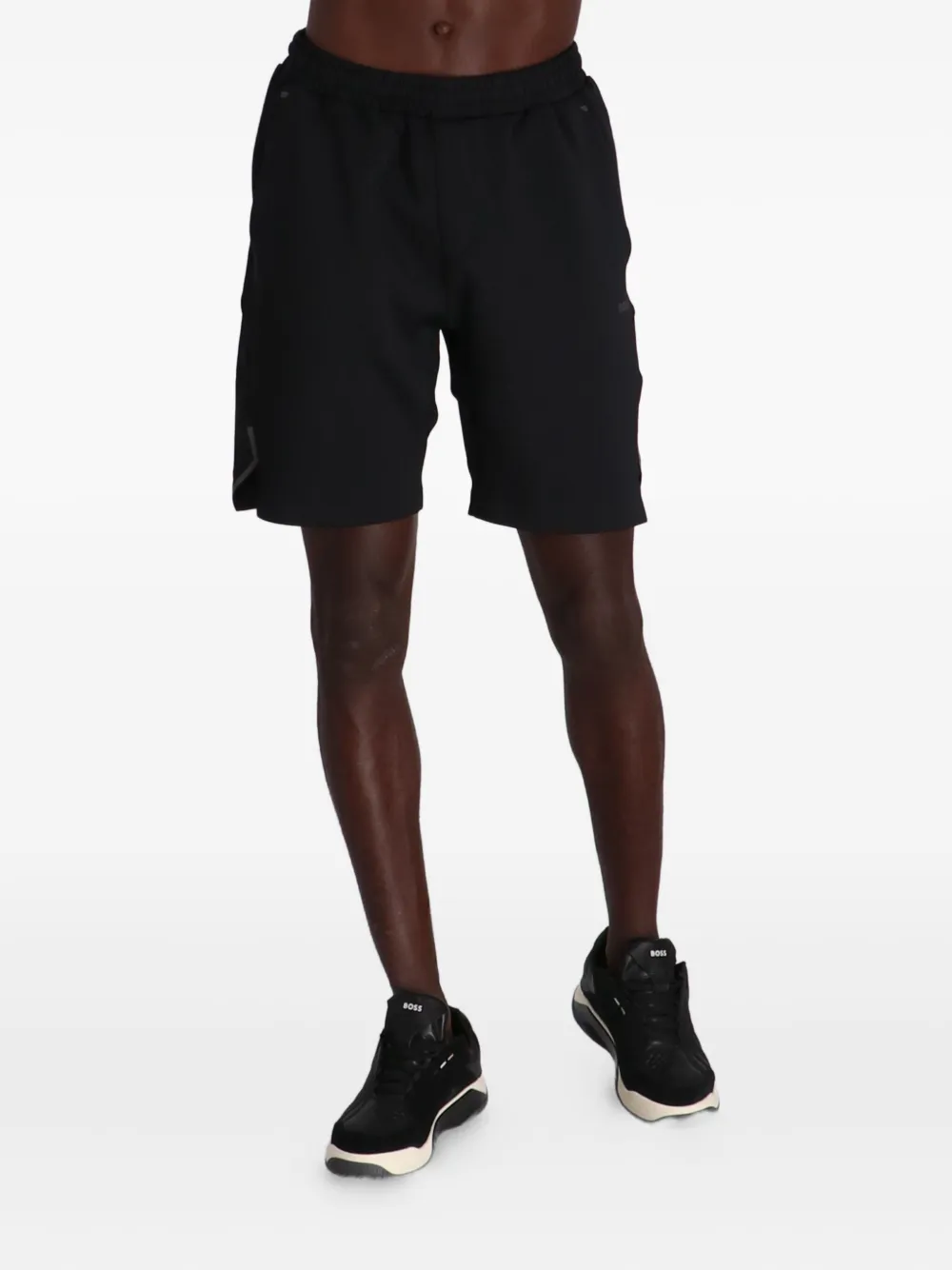 BOSS Shorts met elastische tailleband Zwart