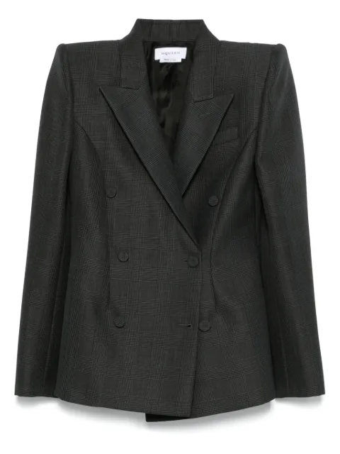 Alexander McQueen Blazer doppiopetto Principe di Galles