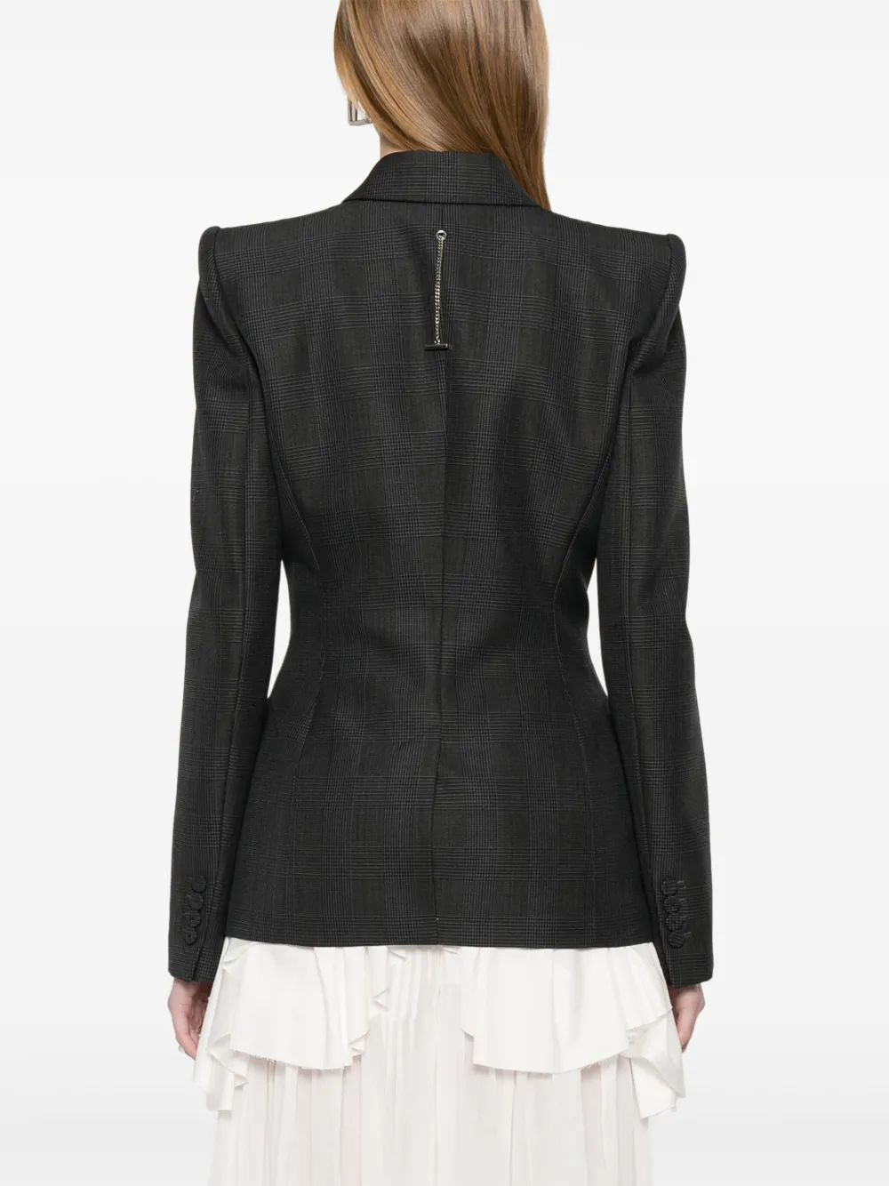 Alexander McQueen Blazer met dubbele rij knopen Blauw