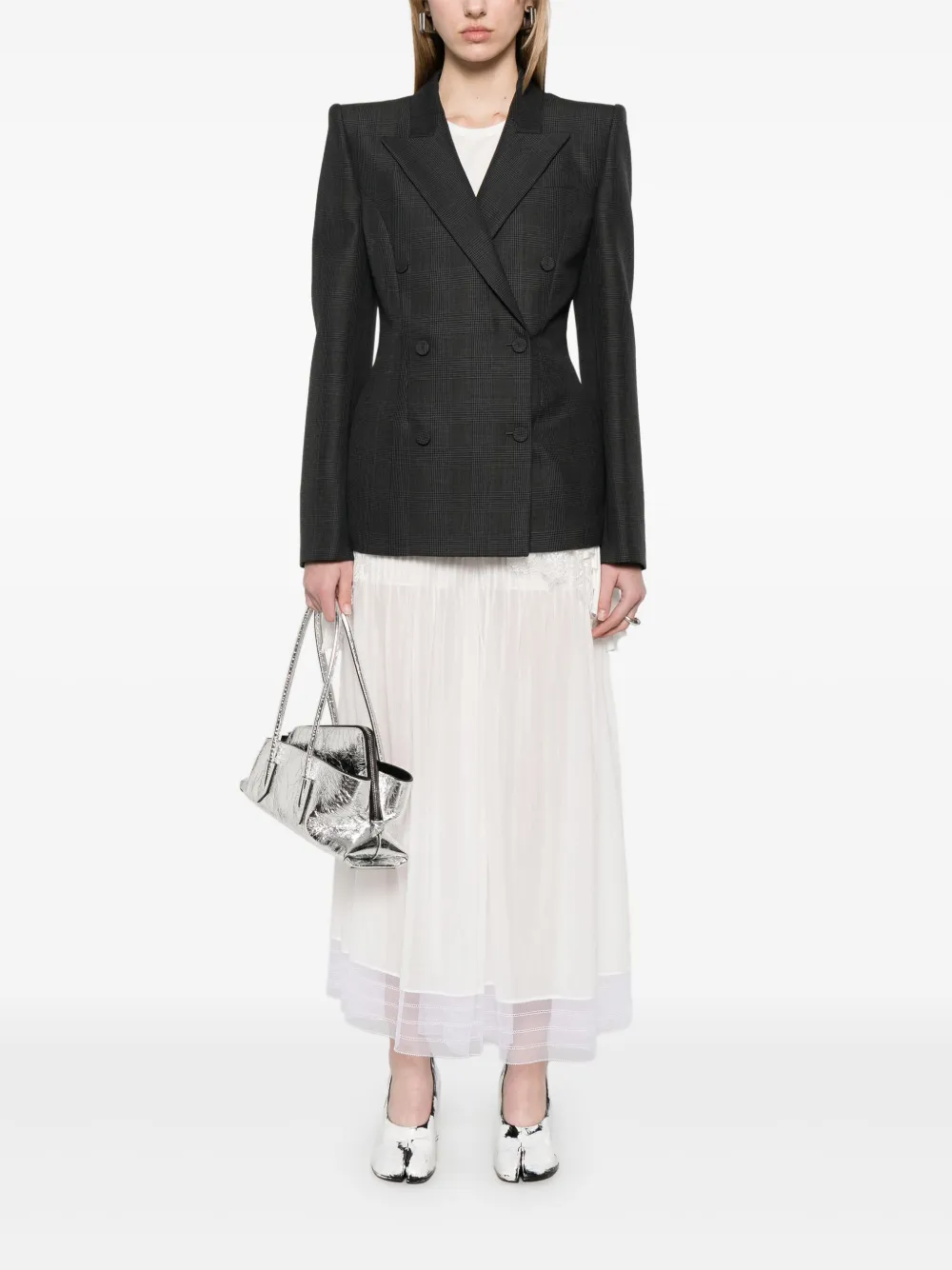 Alexander McQueen Blazer met dubbele rij knopen Blauw