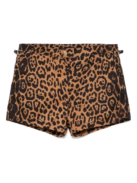 TOM FORD animal-print swim shorts 
