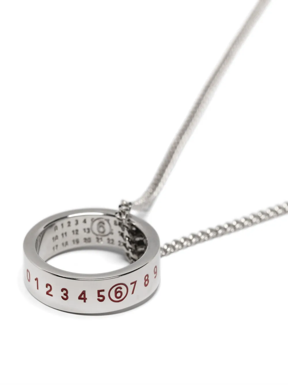 Shop Mm6 Maison Margiela Year Of The Snake Necklace In Silver