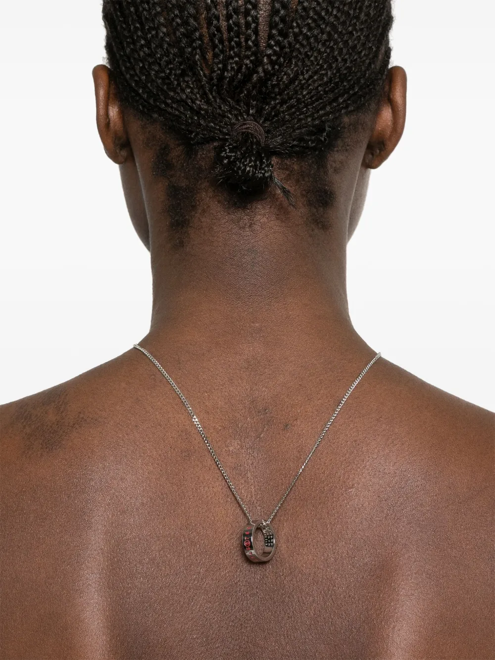 Shop Mm6 Maison Margiela Year Of The Snake Necklace In Silver