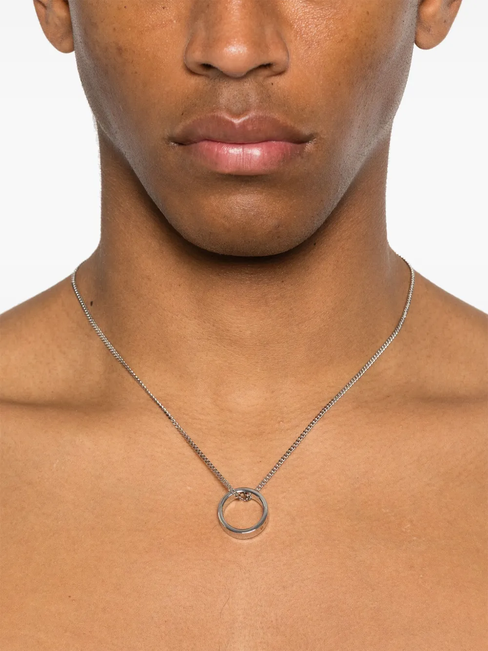 Shop Mm6 Maison Margiela Year Of The Snake Necklace In Silver