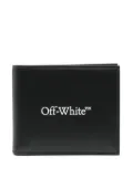 Off-White logo-stamp wallet - Black