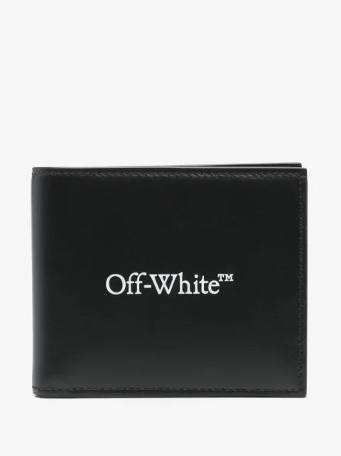 Off-White cartera Bookish con sello de logo