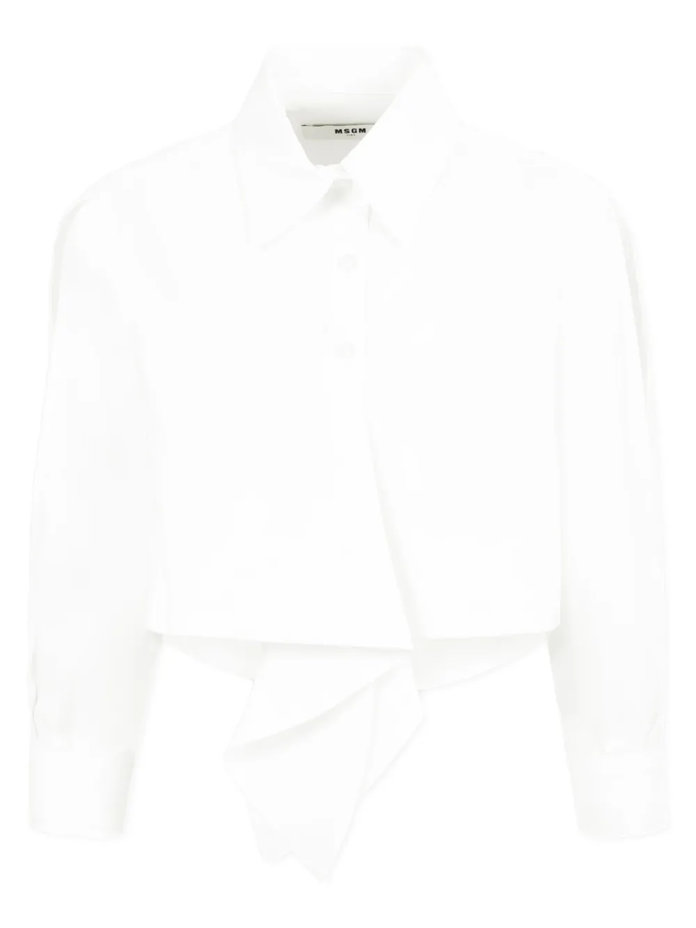 MSGM Kids ruffle-detailing shirt | White | Image 1