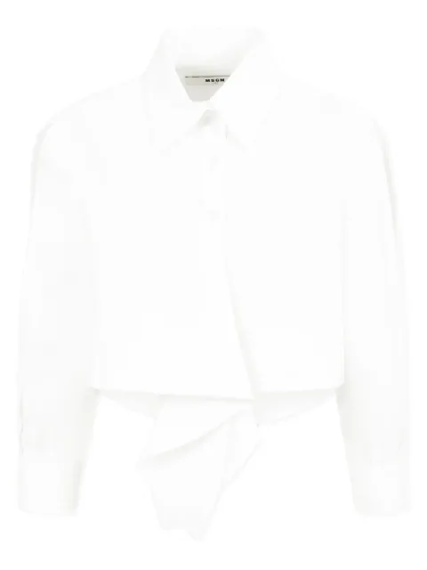 MSGM Kids camisa con detalle de volantes